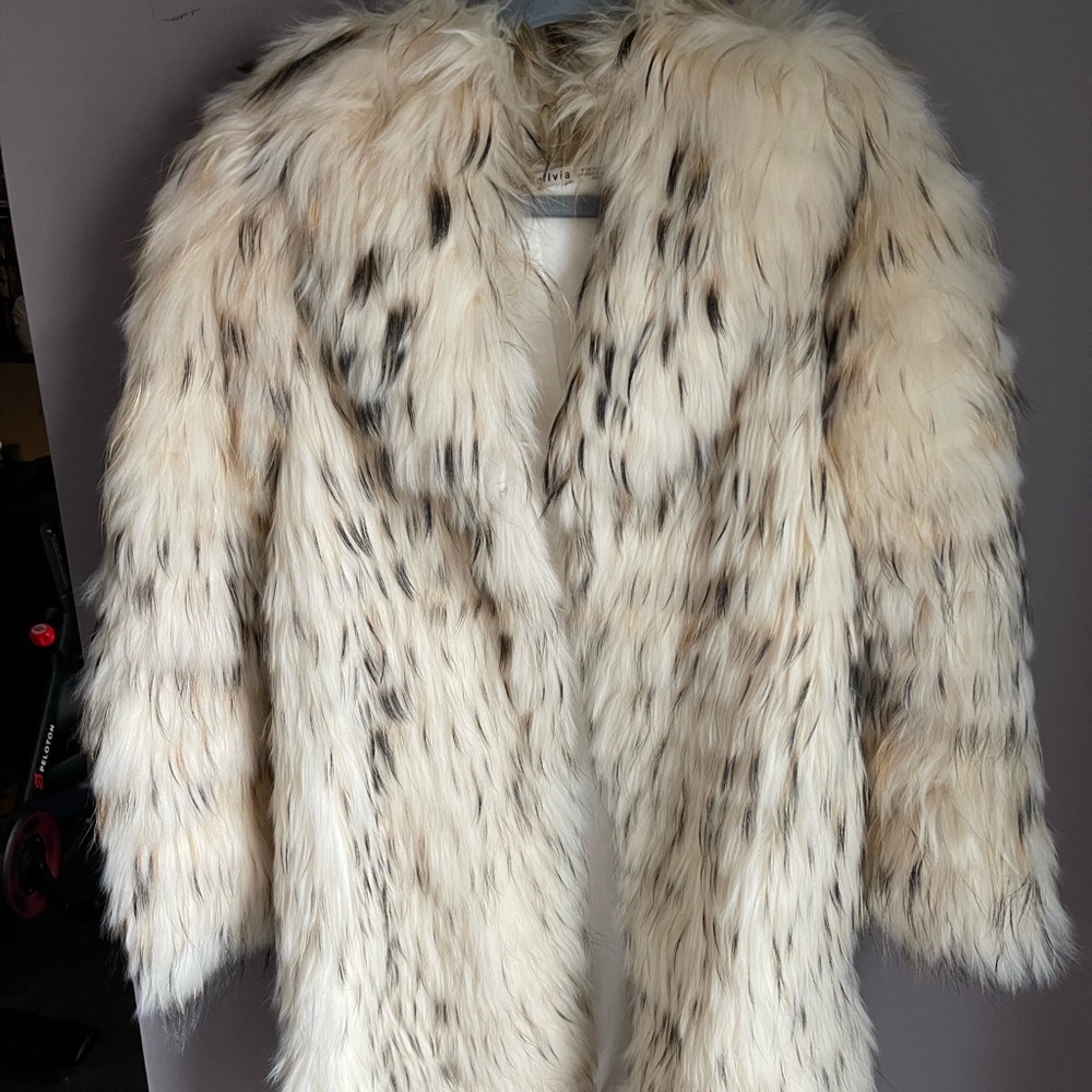 Alice and Olivia Raccoon Fur Coat